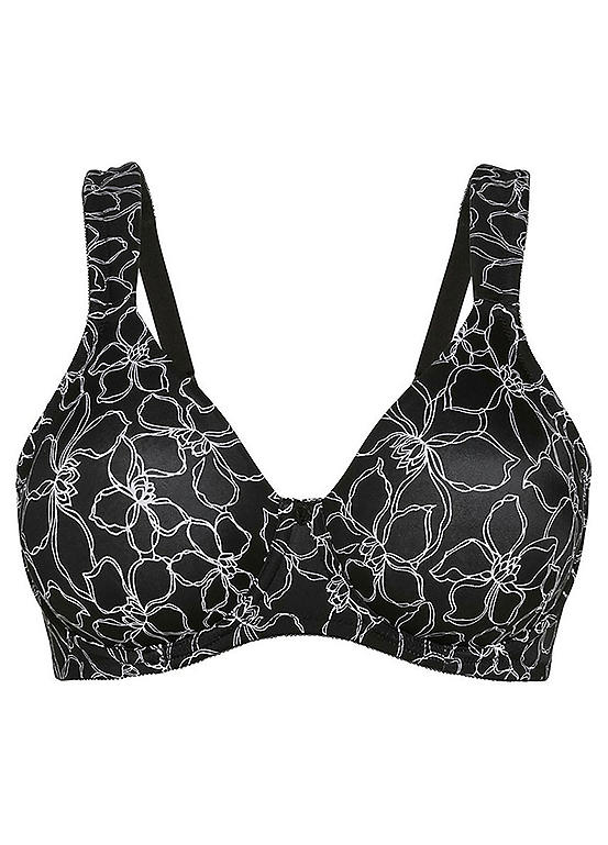 dream angels unlined bra top white floral