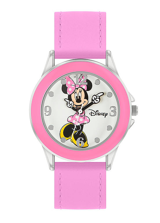 Minnie Mouse Pink Silicon Strap Watch by Disney | Look Again