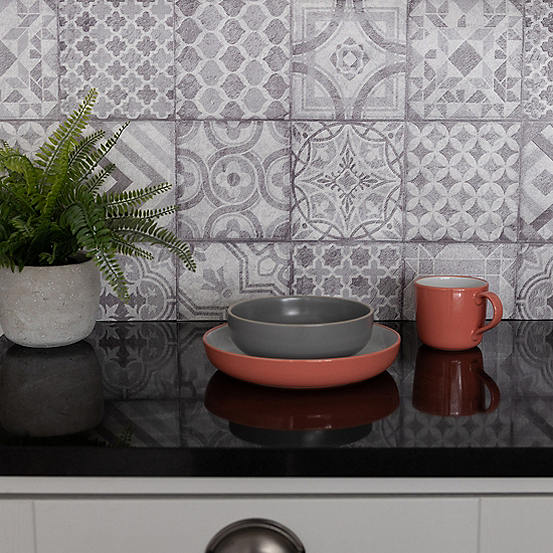 Moroccan Tiles 3D Wallpaper by d-c-fix | Look Again