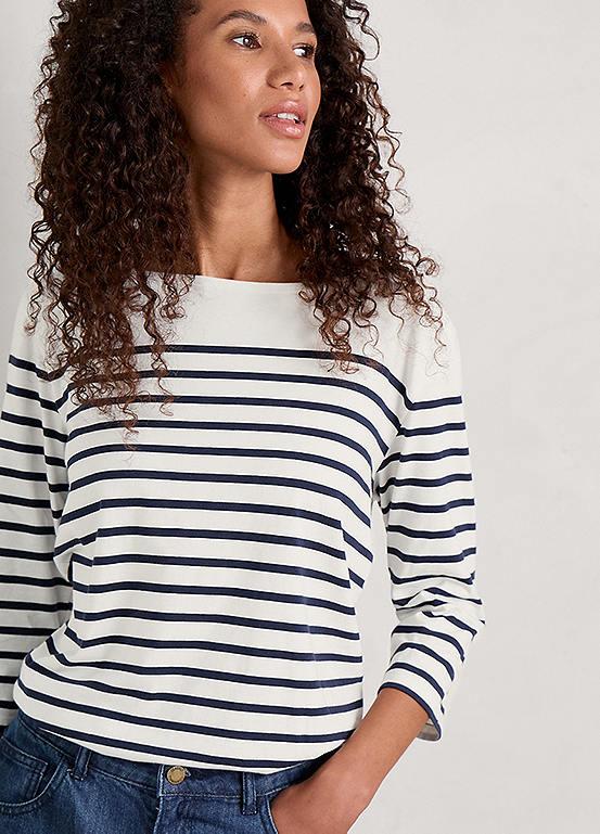 Natural BretonStyle Striped Sailor Top by Seasalt Cornwall Look Again