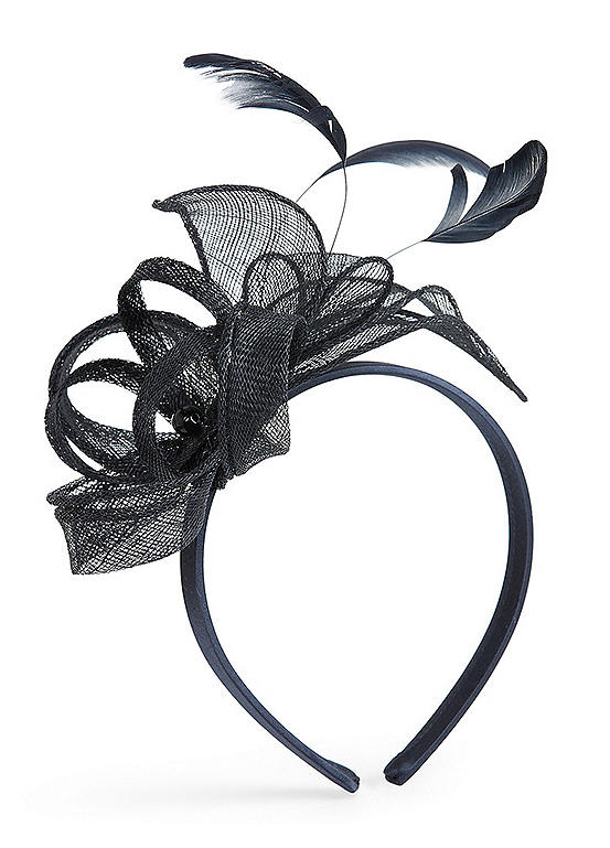 Navy Loop & Feather Fascinator by Kaleidoscope | Look Again