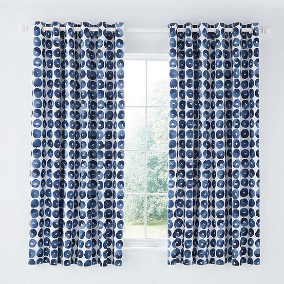 Ornella Indigo Pair Of Eyelet Lined, Can I Machine Wash Dry Clean Only Curtains