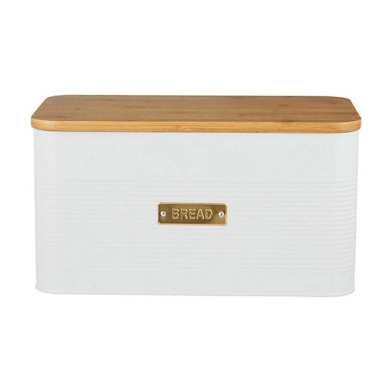 Otto Square White Bread Bin Storage by Typhoon | Look Again