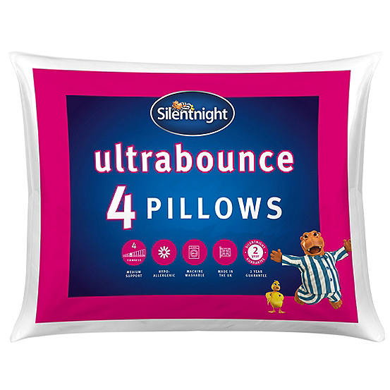 Pack of 4 Ultrabounce Pillows by Silentnight