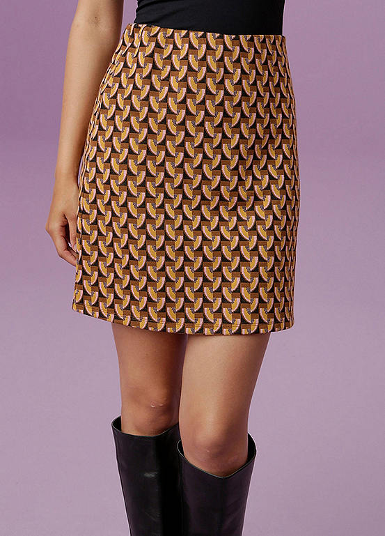 Patterned Mini Skirt by Aniston Look Again
