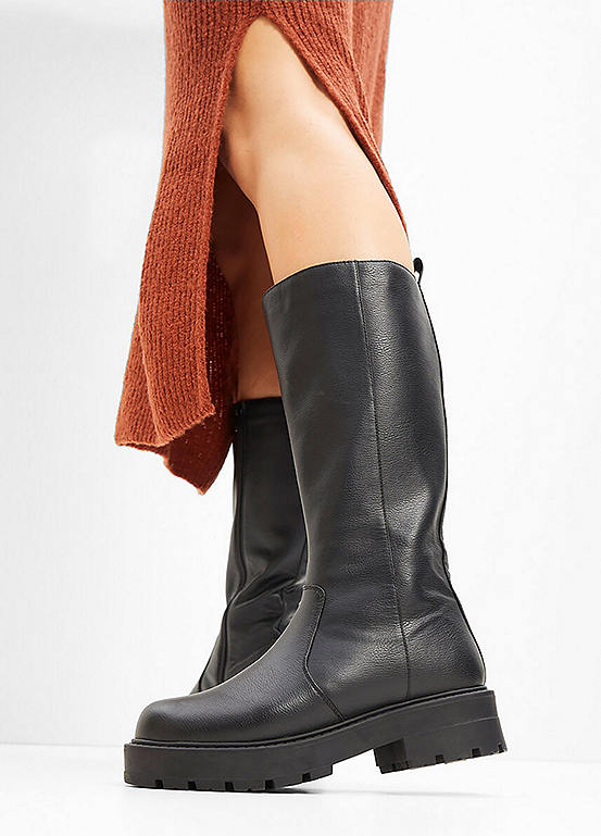 Platform Boot Bottom View Platform Sole High Boots by bonprix | Look Again