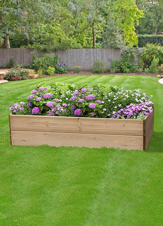 Pressure Treated Timber Rectangular Raised Planting Bed Look Again