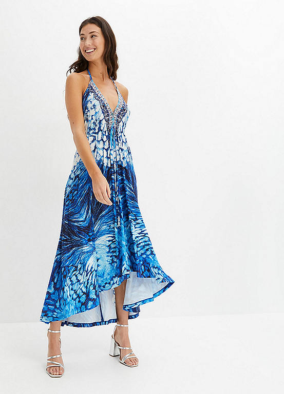 Printed Halter Midi Dress by bonprix | Look Again