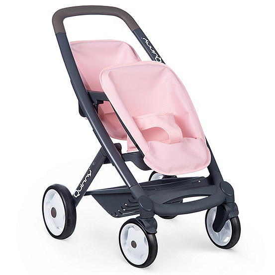 smoby twin dolls pram