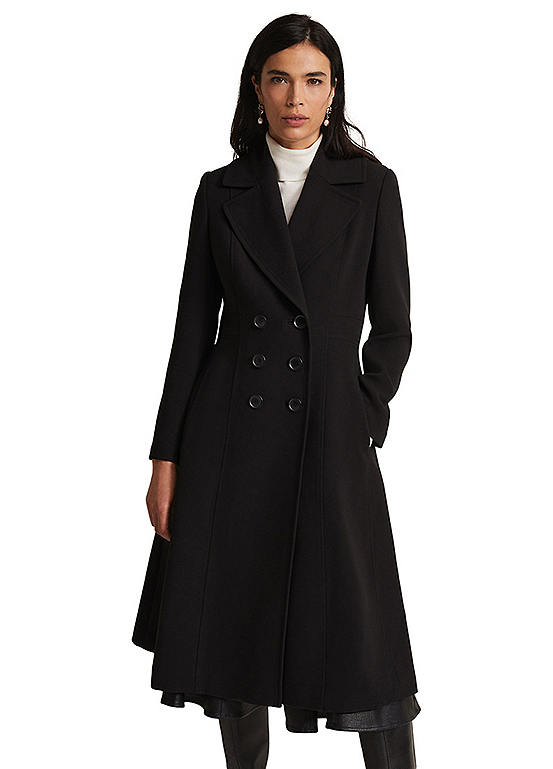 Sandra Black Long Smart Coat by Phase Eight Look Again