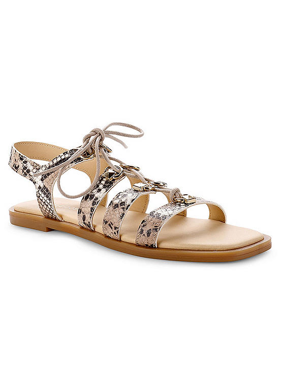Snake & Stud Lace Sandals by Kaleidoscope | Look Again