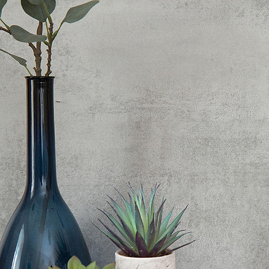 Sticky Back Plastic Concrete Grey Vinyl Wrap Film for Doors & Furniture