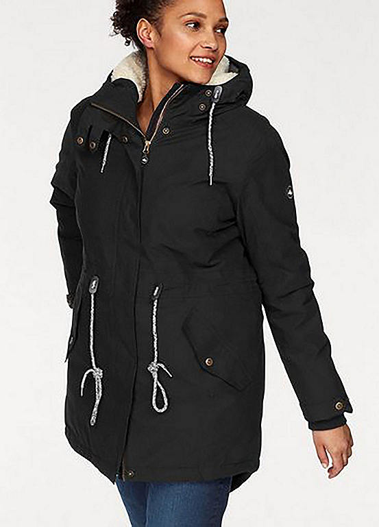 Sustainable Hooded Waterproof Parka by Polarino | Look Again