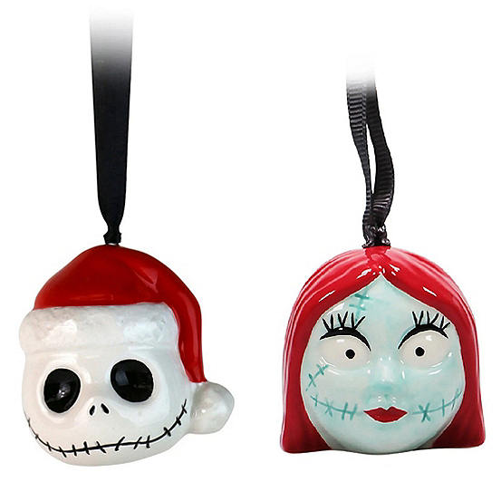 The Nightmare Before Christmas Hanging Bauble Duo - Jack & Sally by ...