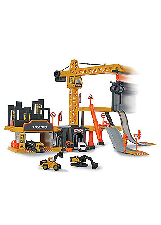 Volvo Construction Playset + 5 Vehicles Look Again