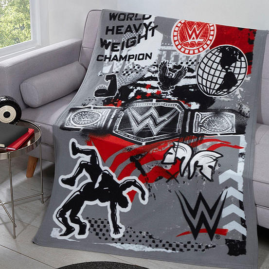 Wwe Whw Champion Fleece Throw Look Again