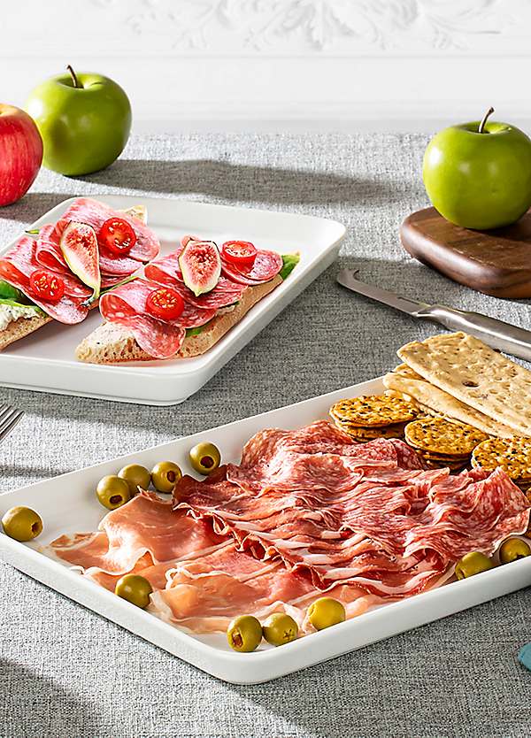 Piece Super White Serving Platters by Waterside Look Again