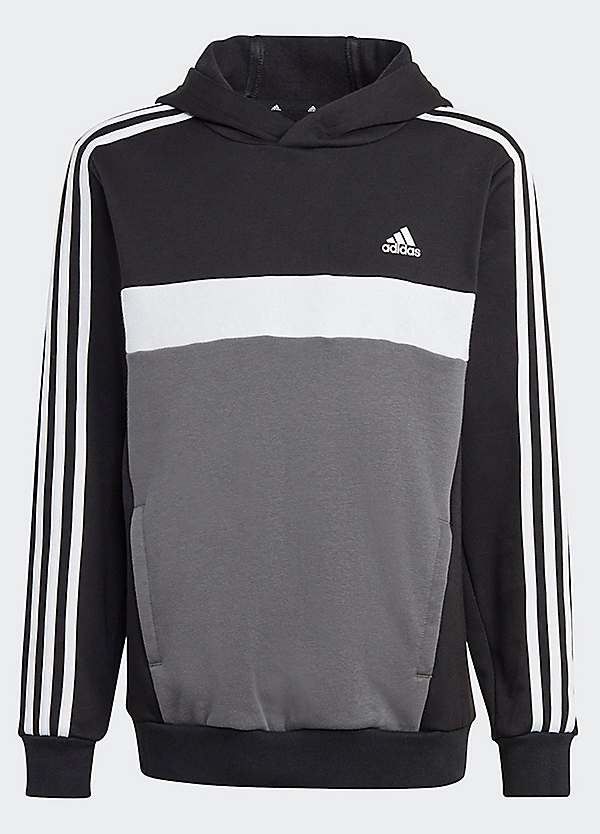 3 Stripes Colour Block Hooded Sweatshirt by adidas Sportswear