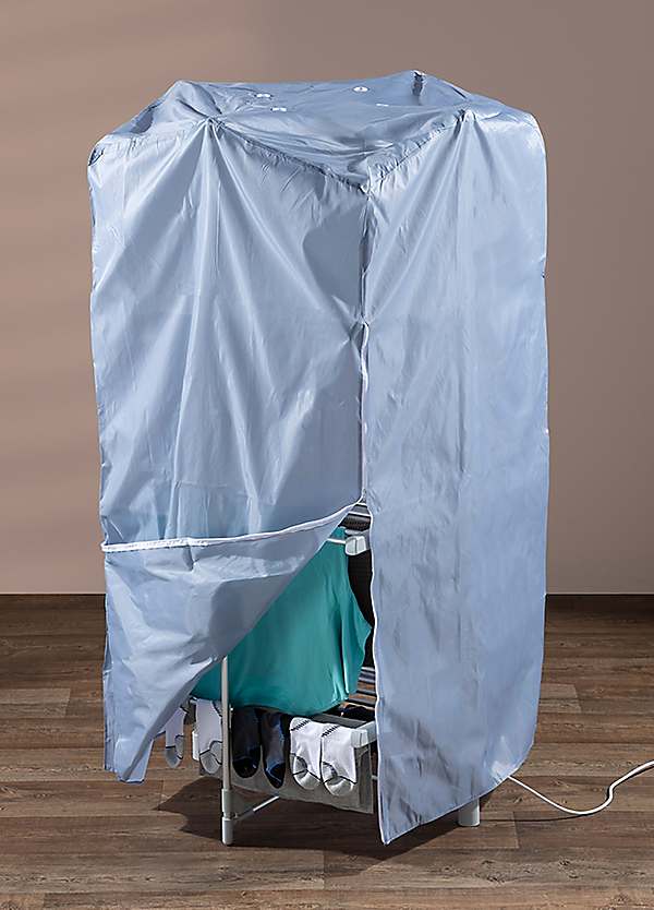 Daewoo 3 Tier Heated Clothes Airer with Cover by Daewoo Daewoo 3 Tier Heated Clothes Airer with Cover by Daewoo
