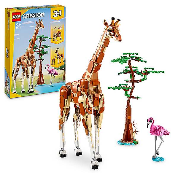 3-in-1 Wild Safari Animals Toy Set by LEGO Creator