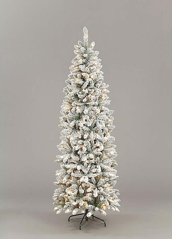 Slim pre lit christmas tree hotsell