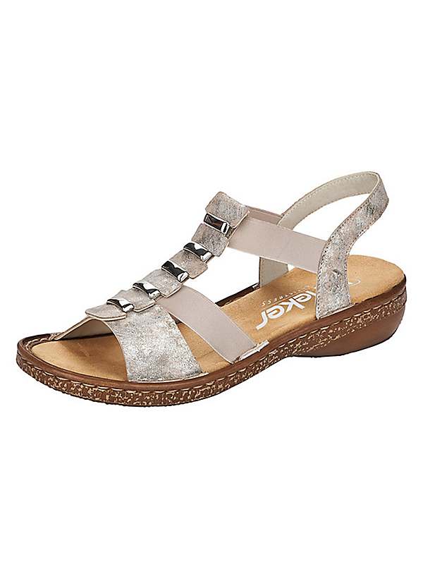 Rieker metallic sandals on sale