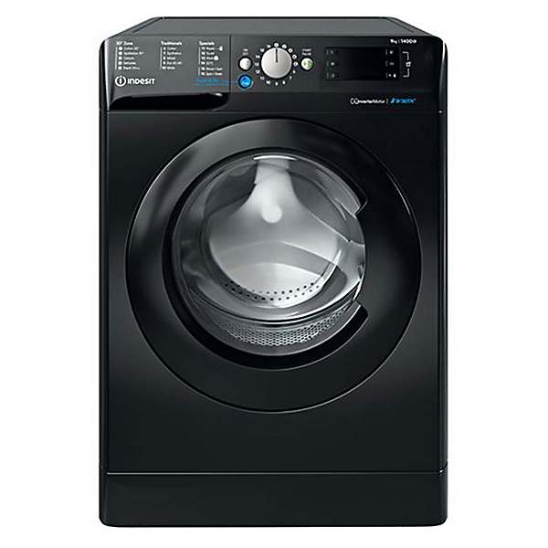 black washing machine 9kg 1400 spin