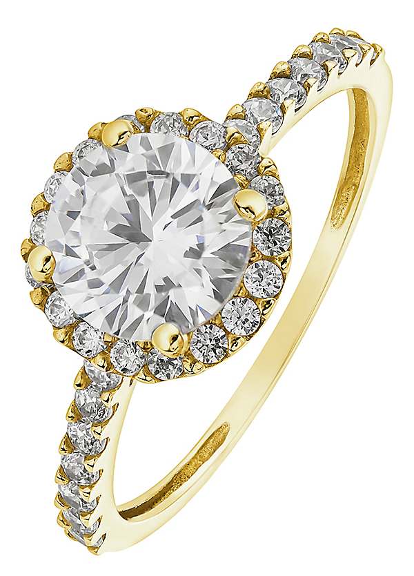 9 carat gold cubic zirconia deals rings