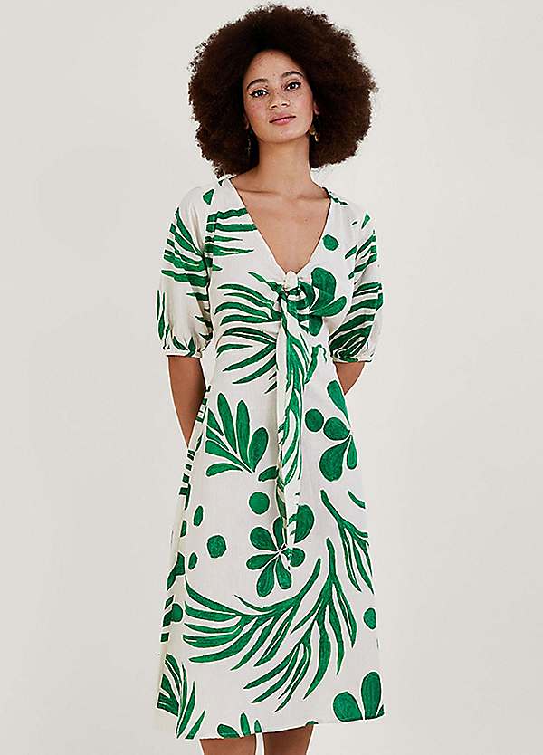 Palm leaf clearance dress