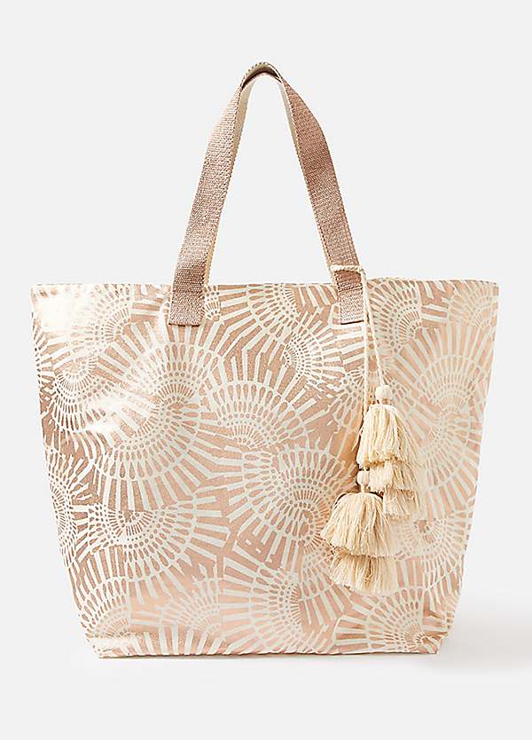 Rose gold beach outlet bag