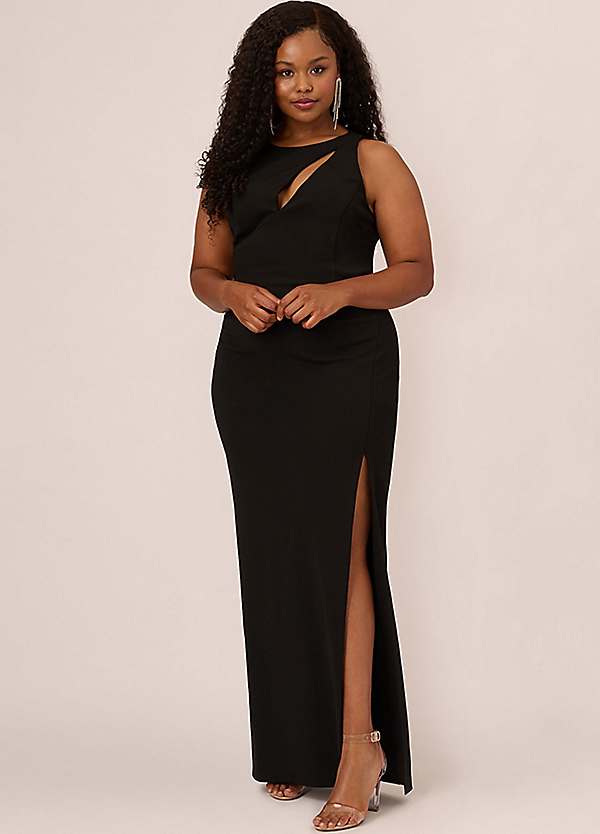 Adrianna papell store black evening gown