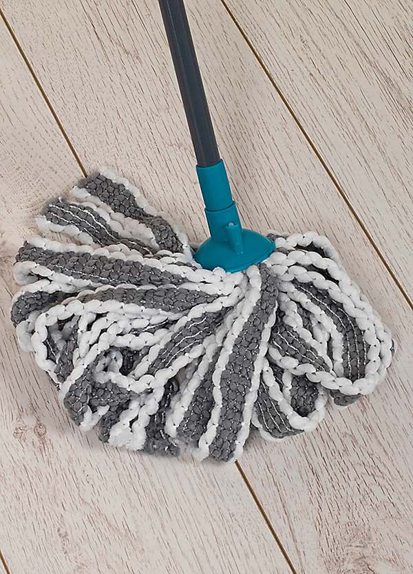 Antibac Telescopic Cloth Mop with Replacement Mop Head by Beldray