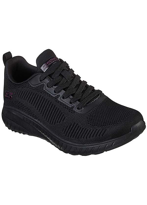 Solid on sale black trainers