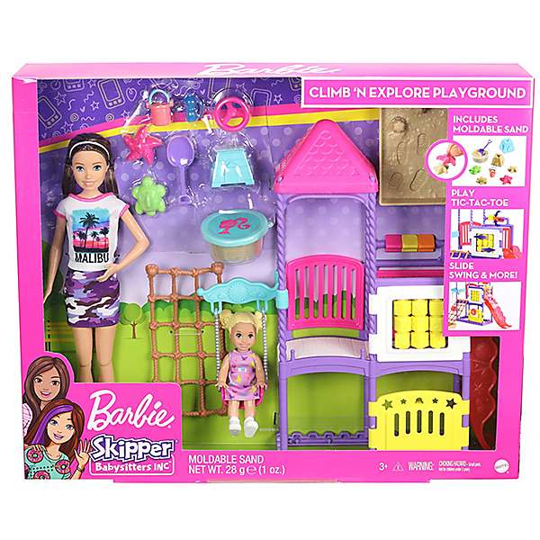 barbie skipper babysitter set