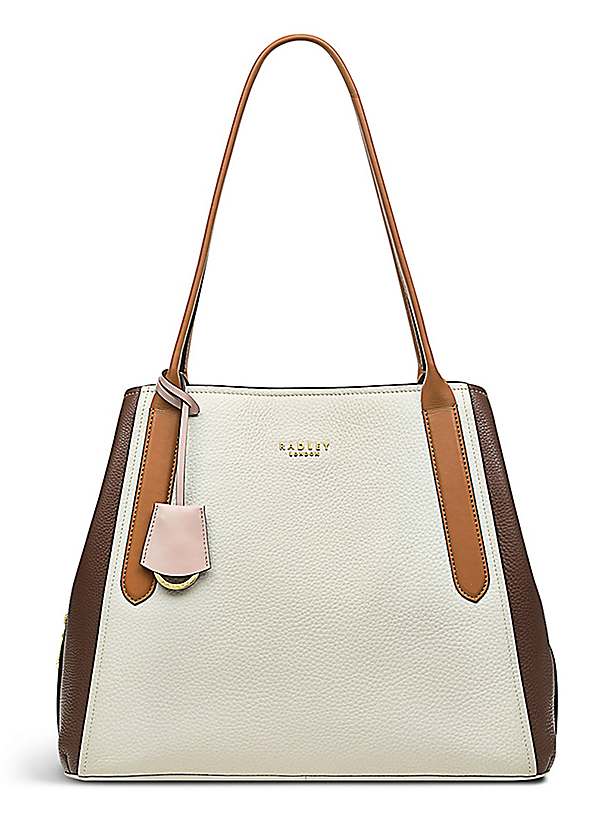 Radley Dukes Place Leather Medium Cross Body Bag. Amber