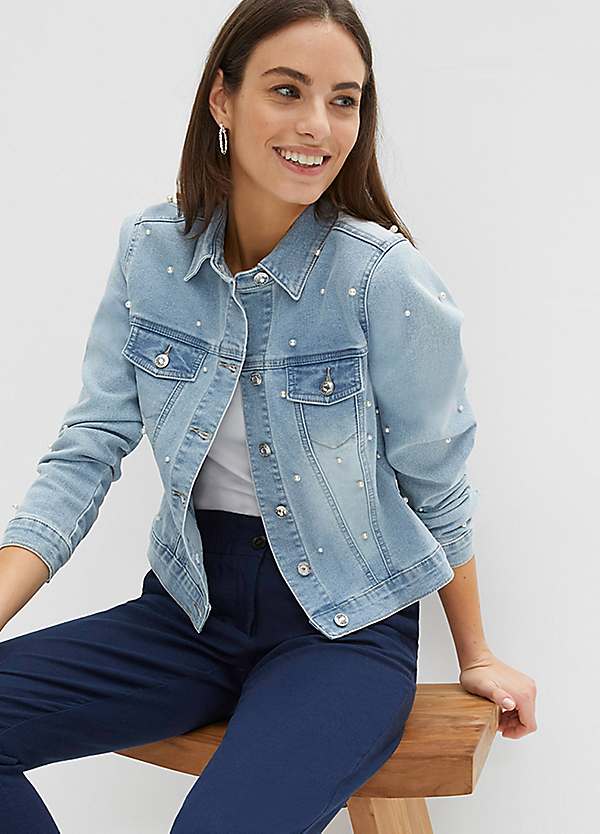 Beaded Denim Jacket by bonprix Look Again