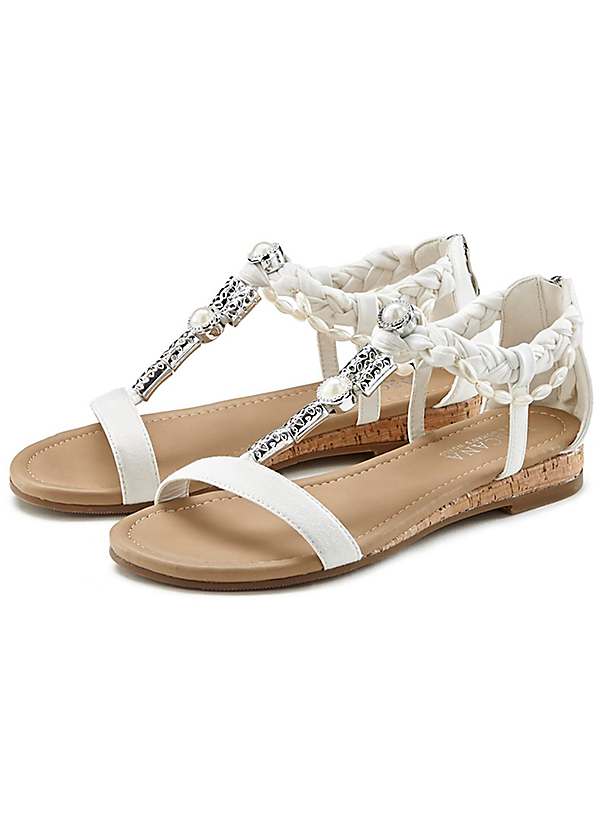 Beaded sandals sale