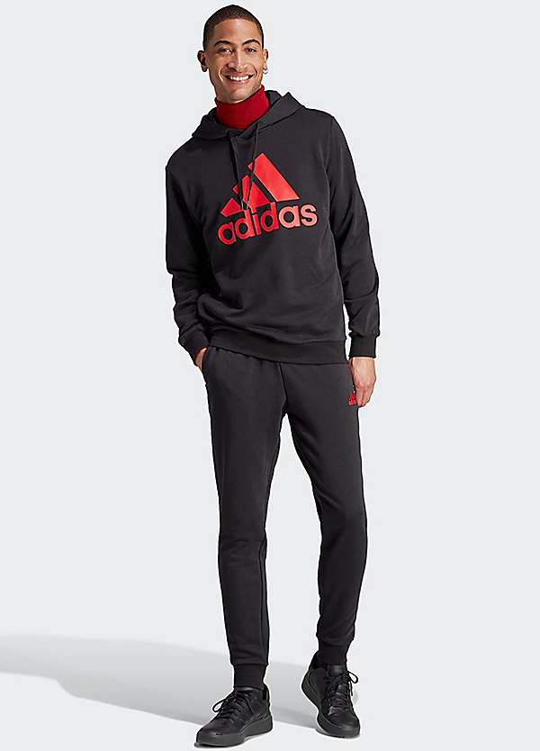 adidas Sportswear HOODED TRACKSUIT - Tracksuit - black 