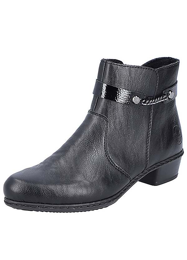 Black Ankle Boots by Rieker