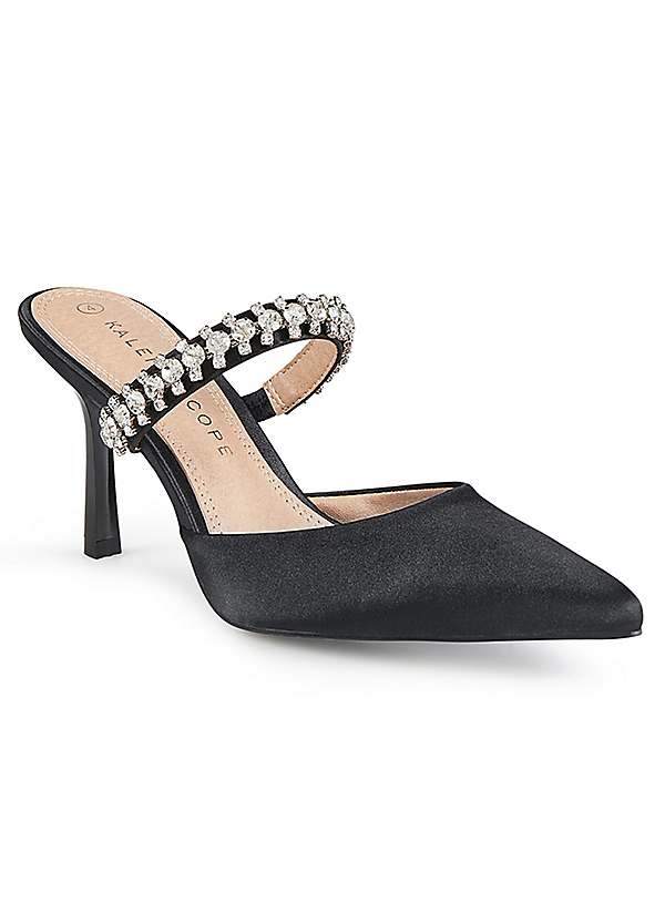 Black best sale mule shoes