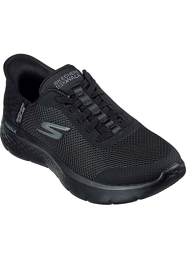 Black Go Walk Flex Grand Entry Shoes by Skechers