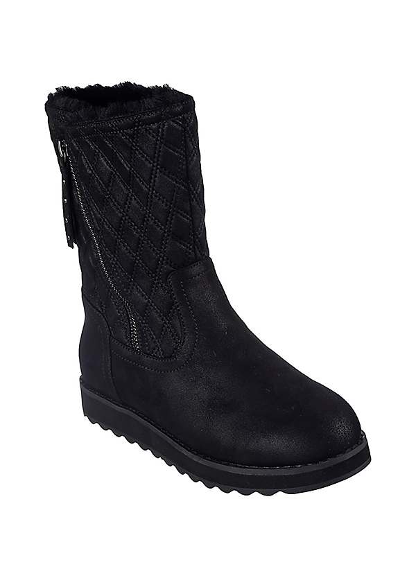 Black Keepsakes 2.0 Morning Walks Ankle Boots by Skechers