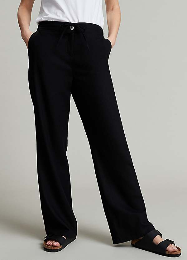 パンツ 2tuck black linen slacks pants WASHED LINEN TWILL 2-TUCK PANTS｜BLACK – Cornier