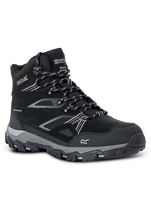 Black Mens Holcombe III Walking Boots by Regatta Look Again