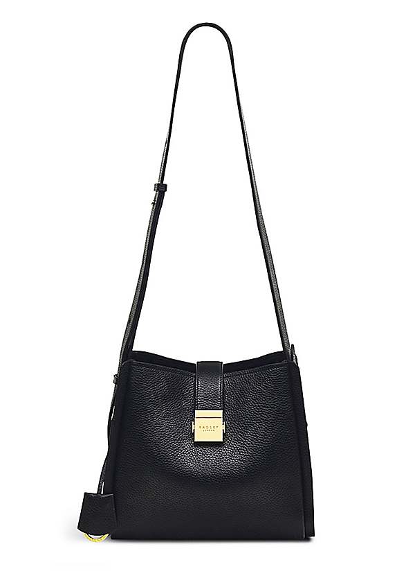 Black Sloane Street Medium Ziptop Crossbody Bag by Radley London