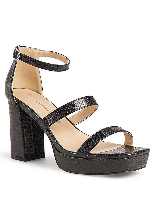 Platform sandals strappy best sale