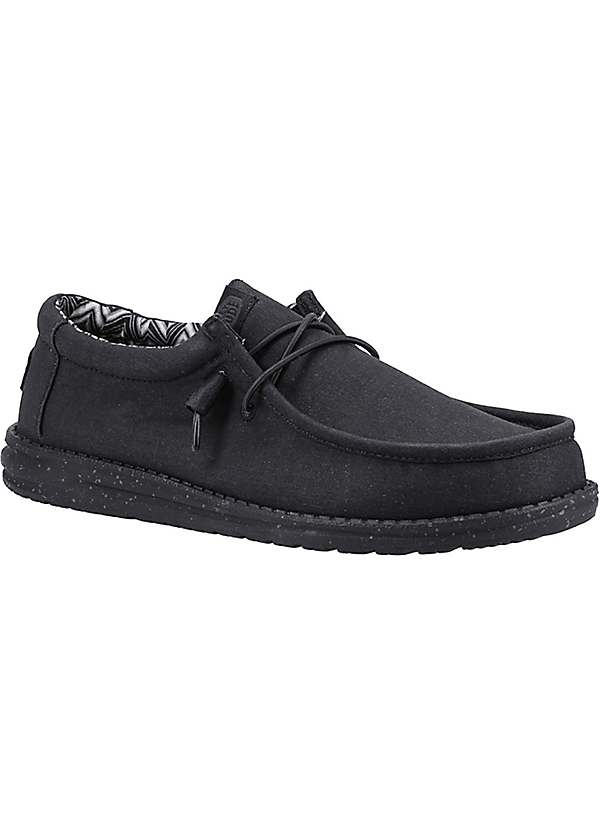 Black leather canvas shoes best sale