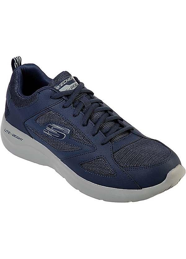 Blue Dynamight 2.0 Lace Up Memory Foam Trainers by Skechers