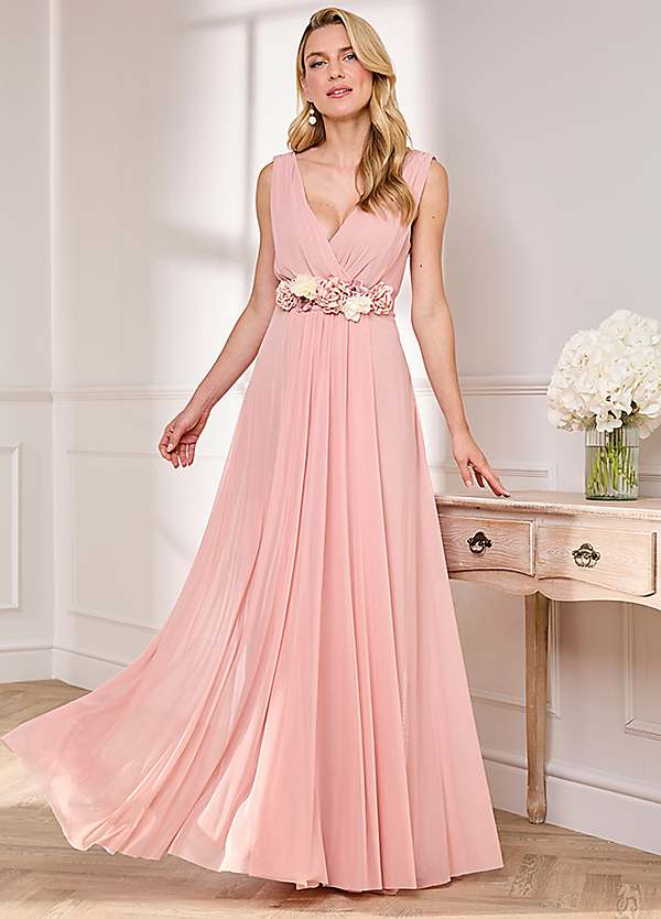 Maxi on sale blush dress