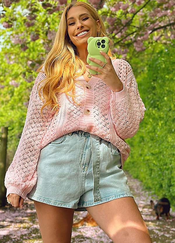 Blush knit cardigan best sale